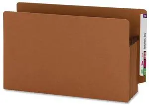 Smead Manufacturing Company SMD73611 Pocket- End Tab- Recycled- 3-.50in. Exp- Lgl- Redrope