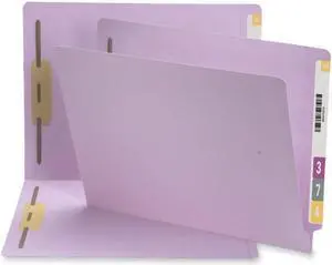 Smead Manufacturing Company SMD25540 Color Fastener Folder- .75in. Exp- Letter- Lavender