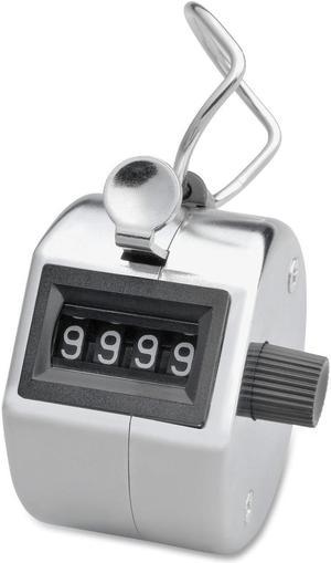 Sparco Tally Counter w/ Finger Ring 4 Figure Silver 24100