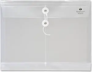 Poly Envelopes, Side Open, Letter, Clear