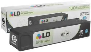 LD © Remanufactured Replacement for Hewlett Packard CN625AM (HP 970XL) High Yield Black Ink Cartridge for use in HP OfficeJet Pro X451dn, X451dw, X476dn, X476dw, X551dw, and X576dw Printers LD © Remanufactured Replacement for Hewlett Packard CN625AM (HP 970XL) High Yield Black Ink Cartridge for use in HP OfficeJet Pro X451dn, X451dw, X476dn, X476dw, X551dw, and X576dw Printers