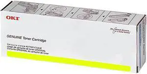 Yellow Toner Cartridge for Okidata 45396221 MPS3537mc, MPS4242mc, MPS4242mcf, MPS4242mcfx, Genuine Okidata Brand