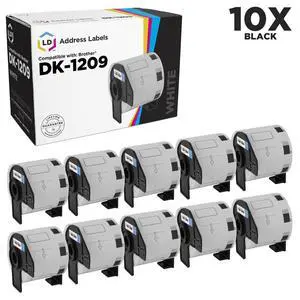 LD Compatible Replacement for Brother DK-1209 10-Rolls of White Address Labels for P-Touch QL-1050, QL-1050N, QL-1060N, QL-500, QL-550, QL-570, QL-570VM, QL-580N, QL-650TD, QL-700, QL-710W, QL-720NW LD Compatible Replacement for Brother DK-1209 10-Rolls of White Address Labels for P-Touch QL-1050, QL-1050N, QL-1060N, QL-500, QL-550, QL-570, QL-570VM, QL-580N, QL-650TD, QL-700, QL-710W, QL-720NW