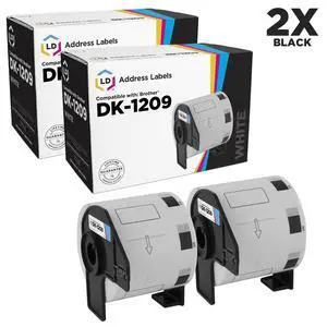 LD Compatible Address Label Roll Replacement for Brother DK-1209 1.1 in x 2.4 in (800 Labels, 2-Pack) LD Compatible Address Label Roll Replacement for Brother DK-1209 1.1 in x 2.4 in (800 Labels, 2-Pack)