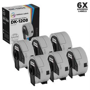 LD © Compatible Brother DK-1208 6 Rolls of Address Labels / 1.4 in x 3.5 in LD © Compatible Brother DK-1208 6 Rolls of Address Labels / 1.4 in x 3.5 in