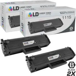 LD © Compatible Replacements for Samsung MLT-D111S Set of 2 Black Laser Toner Cartridges for use in Samsung Xpress M2020W, and M2070FW Printers LD © Compatible Replacements for Samsung MLT-D111S Set of 2 Black Laser Toner Cartridges for use in Samsung Xpress M2020W, and M2070FW Printers