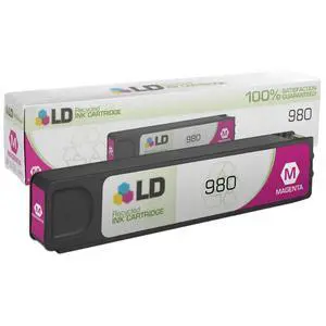 LD © Remanufactured Replacement for Hewlett Packard D8J08A (HP 980) Magenta Ink Cartridge for use in HP OfficeJet Enterprise Color Flow MFP X585z, MFP X585dn, MFP X585f, X555dn, and X555xh LD © Remanufactured Replacement for Hewlett Packard D8J08A (HP 980) Magenta Ink Cartridge for use in HP OfficeJet Enterprise Color Flow MFP X585z, MFP X585dn, MFP X585f, X555dn, and X555xh