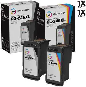 LD © Remanufactured Replacements for Canon PG-245XL/CL-246XL 2PK HY Ink Cartridges: 1 8278B001AA Black, and 1 8280B001AA Color for PIXMA iP2820, MG2420, MG2520, MG2920, MG2922, MG2924, & MX492 LD © Remanufactured Replacements for Canon PG-245XL/CL-246XL 2PK HY Ink Cartridges: 1 8278B001AA Black, and 1 8280B001AA Color for PIXMA iP2820, MG2420, MG2520, MG2920, MG2922, MG2924, & MX492