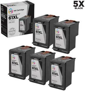 LD Remanufactured Replacement Ink Cartridges for HP CH563WN HP 61XL / 61 High-Yield Black (5 Pack) for the HP ENVY 5530, 5531, HP DeskJet 3054, J610a, 2514, 3512, 3056A, OfficeJet 4632 DeskJet 3056A LD Remanufactured Replacement Ink Cartridges for HP CH563WN HP 61XL / 61 High-Yield Black (5 Pack) for the HP ENVY 5530, 5531, HP DeskJet 3054, J610a, 2514, 3512, 3056A, OfficeJet 4632 DeskJet 3056A