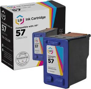 LD © Remanufactured Replacement Ink Cartridge for Hewlett Packard C6657AN (HP 57) Tri-Color LD © Remanufactured Replacement Ink Cartridge for Hewlett Packard C6657AN (HP 57) Tri-Color