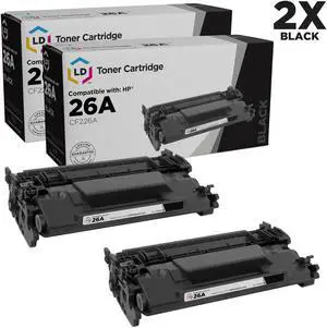 LD Compatible Replacement for HP 26A CF226A Black Toner Cartridge 2-Pack for LaserJet M402d, M402dn, M402dw, M402n, MFP M426dw, MFP M426fdn, MFP M426fdw LD Compatible Replacement for HP 26A CF226A Black Toner Cartridge 2-Pack for LaserJet M402d, M402dn, M402dw, M402n, MFP M426dw, MFP M426fdn, MFP M426fdw