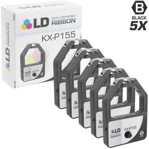 LD Compatible Printer Ribbon Cartridge Replacement for Panasonic KX-P155 (Black, 5-Pack) LD Compatible Printer Ribbon Cartridge Replacement for Panasonic KX-P155 (Black, 5-Pack)