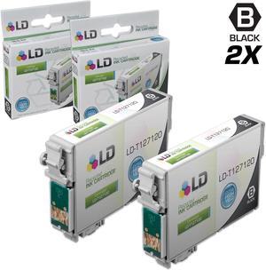 LD Remanufactured Ink Cartridge Replacements for Epson 127 T127120 Extra High Yield (Black, 2-Pack) Compatible with Epson WorkForce WF-3530 545 840 845 WF-7010 633 WF-7520 60, Epson Stylus NX530 630