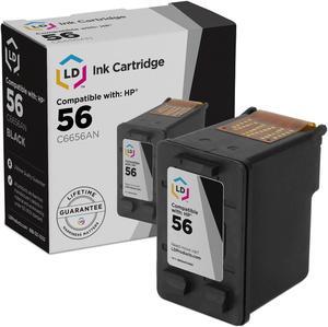 LD Products Ink Cartridge Replacement for HP 56 C6656AN Black for Color Copier, DeskJet, OfficeJet, PSC, and PhotoSmart Printer Series