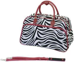 World Traveler Shoulder Travel Bag - Red Zebra World Traveler Shoulder Travel Bag - Red Zebra