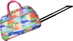 World Traveler Surf 21" Carry-On Rolling Duffel Bag - Surf