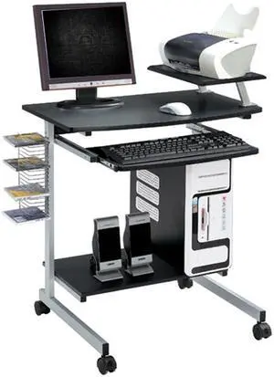 Ergonomic Multifunction Mobile Compact Computer Desk - Graphite