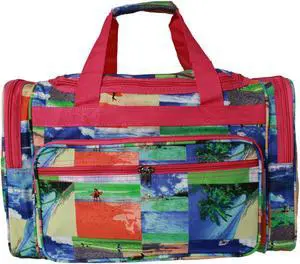 World Traveler Value Series Summer 19-Inch Carry-On Duffel Bag - Surf