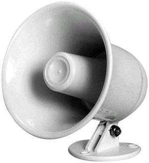 SPECO TECHNOLOGIES SPC5P PA Horn,Weatherproof,White,10 W