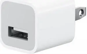 Apple MD810LL/A 5 Watts USB Power Adapter for All iPhone and iPods With Dock/Lightning Connector - White Apple MD810LL/A 5 Watts USB Power Adapter for All iPhone and iPods With Dock/Lightning Connector - White