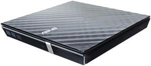 ASUS ASUS LITE Portable USB 2.0 Slim 8X DVD/ Burner +/- Rewriter External Drive, compatible with both Mac & Windows, Black (SDRW-08D2S-U/BLK/g/AS)