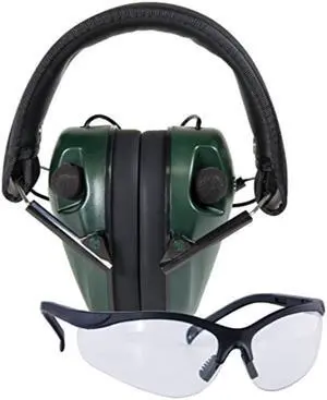 Caldwell E-Max Lo Pro Electronic Muff with Shooting Glasses 487309