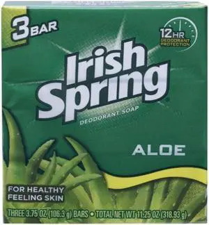Irish Spring Irish Spring Aloe Deodorant Soap Bar, 3 Ea, 3count