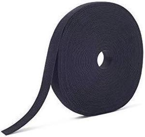 VELCRO Brand Cut to Length Straps 25 Yards x 3/4" Wide Width for Strength and Durability Double Sided Self Gripping Roll, Black, 189645