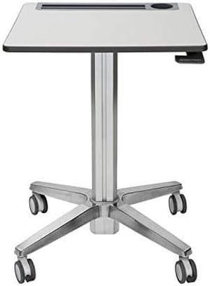 Ergotron  LearnFit Mobile Standing Desk, Rolling Laptop Sit Stand Desk  Tall, Grey