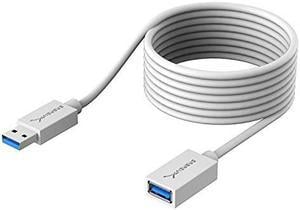 SABRENT CB-301W 10 ft. White 22AWG USB 3.0 Extension Cable - A-Male to A-Female