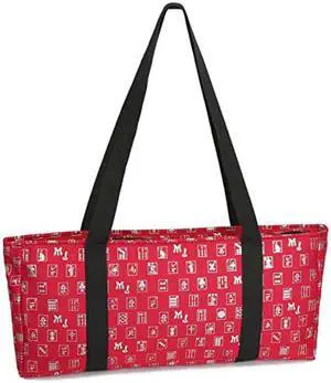 Red & Silver Mah Jongg Set Soft Carrying Case (Case Only)