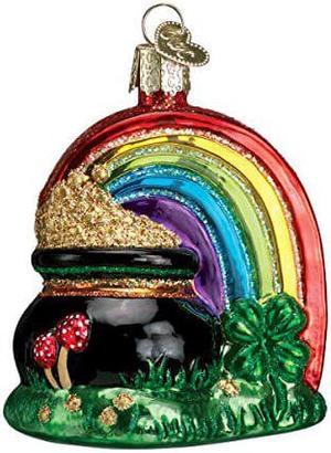 Old World Christmas Irish Gift Collection Glass Blown Ornaments For Christmas Tree Pot Of Gold