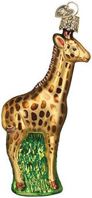 Old World Christmas Zoo And Wildlife Animals Glass Blown Ornaments For Christmas Tree,Baby Giraffe