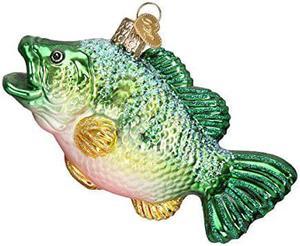 Old World Christmas Fish Collection Glass Blown Ornaments For Christmas Tree Bass