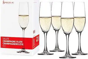 Spiegelau Salute Champagne Flute Set, 4 Ct