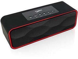 Portable Wireless Bluetooth Stereo Speaker With Powerful Sound 10W Acoustic Drivers Built-In Mic Fm Radio Micro Sd Card Usb Aux-In Slot For Smartphone, Pc, Mp3 And More