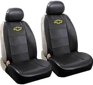 Chevy Bowtie Universal Sideless Seat Cover W/Head Rest