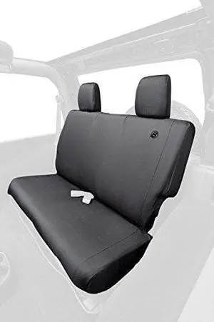 Bestop 2928235 Black Diamond Rear Seat Covers For 2007-2018 Wrangler Jk 2Dr