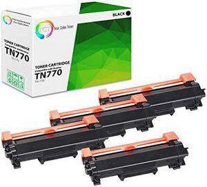 Tct Premium Compatible Toner Cartridge Replacement For Brother Tn-770 Tn770 Black Super High Yield Works With Brother Mfc-L2750Dw L2750Dwxl, Hl-L2370Dw L2370Dwxl Printers (4,500 Pages) - 4 Pack