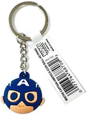 Marvel Captain America Icon Ball Key Ring Key Accessory