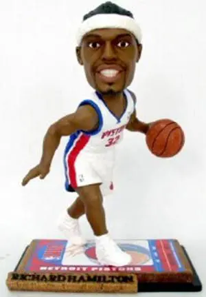 Detroit Pistons Richard Hamilton Ticket Base Forever Collectibles Bobblehead CO