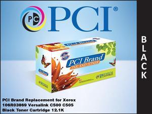 PCI Brand Xerox 106R03869 XL Black Toner Cartridge 12100 Page High Yield for Xerox VersaLink C500, C500DN, C500N, C505, C505S, C505X, 106R3869 Black