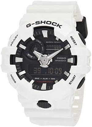 Casio Mens G Shock GA700-7A White Resin Japanese Quartz Diving Watch