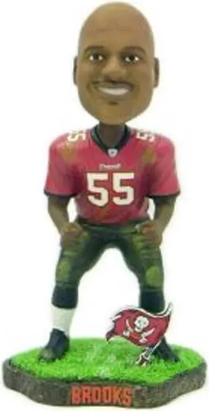 Tampa Bay Buccaneers Derrick Brooks Game Worn Forever Collectibles Bobblehead CO