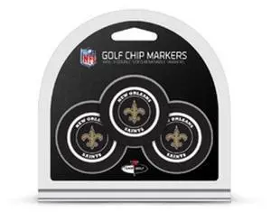 New Orleans Saints Golf Chip With Marker 3 Pack