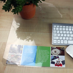 Desktex? Pack of 4 Crystal Clear Vinyl Rectangular Desk Pads 17" x 22" Desktex? Pack of 4 Crystal Clear Vinyl Rectangular Desk Pads 17" x 22"