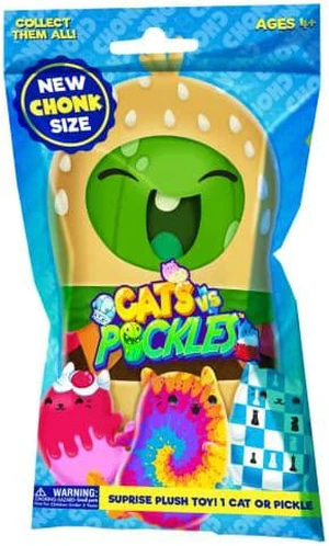 Cats vs Pickles - Chonks - 1pc Mystery Bags - 6" Super-Soft & Bean-Filled Plushies! Collect These as Desk Pets, Fidget Toys, or Sensory Toys. Great Valentines Day Gifts for Kids, Boys, & Girls! Cats vs Pickles - Chonks - 1pc Mystery Bags - 6" Super-Soft & Bean-Filled Plushies! Collect These as Desk Pets, Fidget Toys, or Sensory Toys. Great Valentines Day Gifts for Kids, Boys, & Girls!