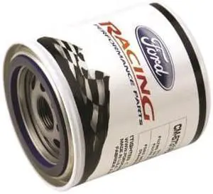 Oil Filter, High Performance, Canister, Screw-On, 22 mm x 1.50 Thread, Steel, White, Ford, Each