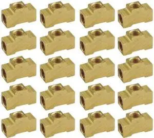 Allstar ALL50136-20 Brass 3/16" Inverted Flare Female Tee Brake Line Adapter Fitting, (Pack of 20)