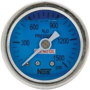 Allstar Performance ALL80208 0-1500PSI NOS Glycerine Filled Shockproof Pressure Gauge